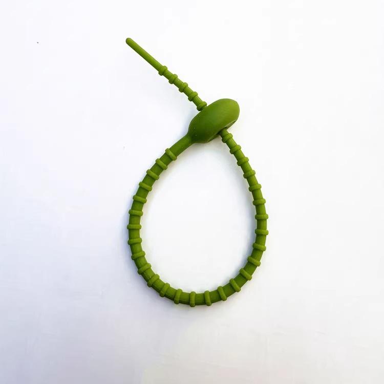 Tadpole-Shaped Silicone Cable Ties and Keychain Lanyard