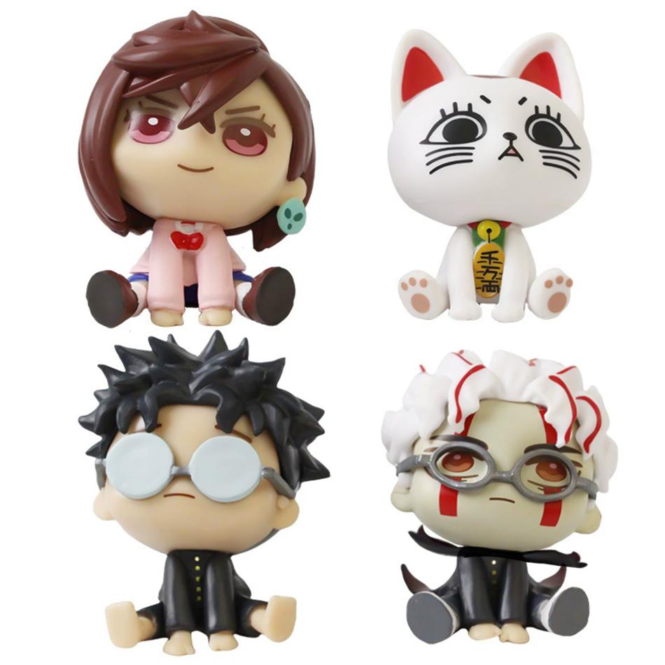 

4Pcs Anime Highway Granny Ayase Momo Okarun Cute Edition Action Model Statue Car Decoration Doll Toy Fans Gifts Q figure Poseable Articulated Scale
