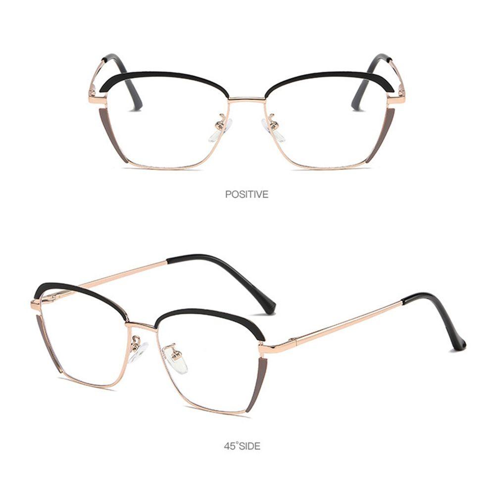 Vintage Blue Ray Blocking Anti-Blue Light Glasses Ultralight Eye Protection Square Eyeglasses Metal Frame Eyewear Men Women
