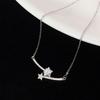 Smiling Meteor Star Clavicle Necklace - Korean Style Women's Fashion, Versatile and Simple Design