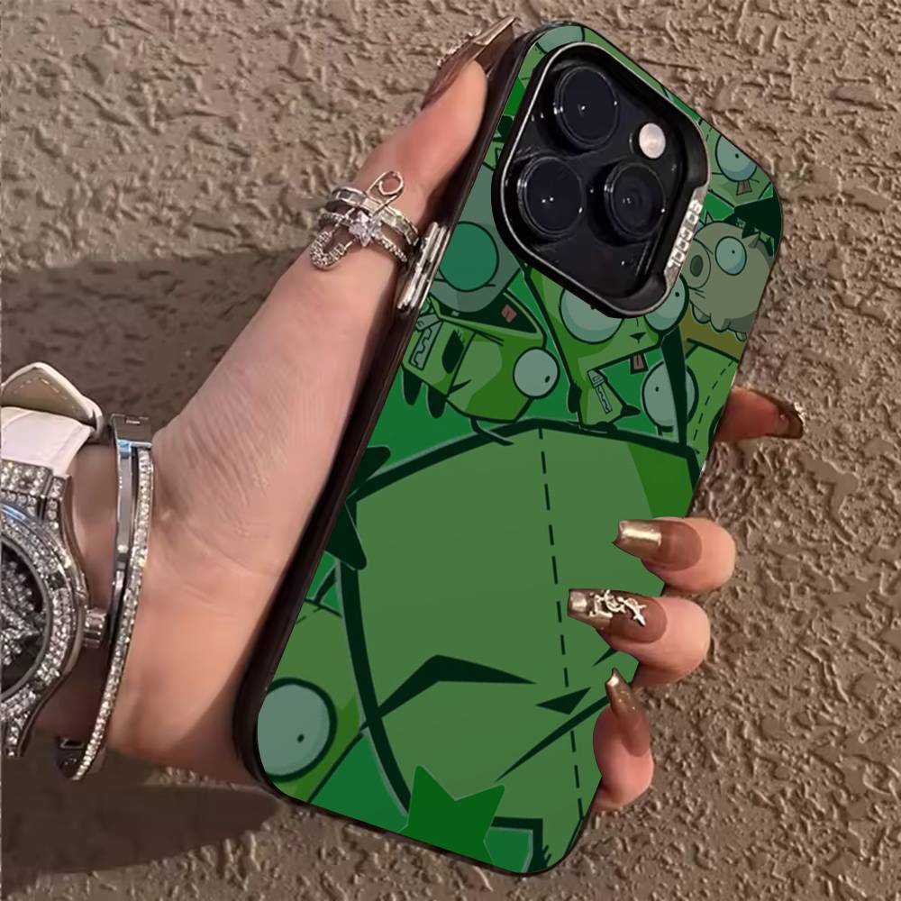 

Чехол для телефона I-Invader Zim Gir для iPhone 17,16,15,14,13,12,11,Pro,X,Xs,Max,Plus Ударопрочный чехол iPhoneXR