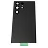 Handy Glas Rückseite Vorinstallierte Kameralinse Perfekte Passform Handy Rückseite Glasabdeckung für S23 Ultra Schwarz