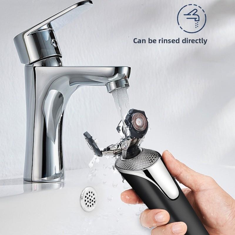 Electric Shaver with Intelligent High-power LCD Display, Rechargeable, Full-body Water-washable Beard Trimmer