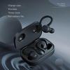T40 Ear Hook Wireless Earphone IPX6 Waterproof Hands-free Touch Control Bending Sports Earbuds - Bla