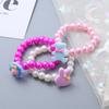 50Pcs/Pack Random Color Bracelet Cartoon Children Wooden Beads for Girl Birthday Party Favors Baby Shower Guest Gifts
