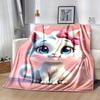 1PC Cute Cartoon Marie Cat, Seasonal Universal Home Decoration Blanket, Throw Blanket, for Decorating Your Own Sofa and Living Room, Super S