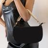 Bag Chain Replacement Handles with Clips Double-layered Faux Pearl Thick Chain Shoulder Bag Decoration Strap Detachable Handbag DIY Chain Craft