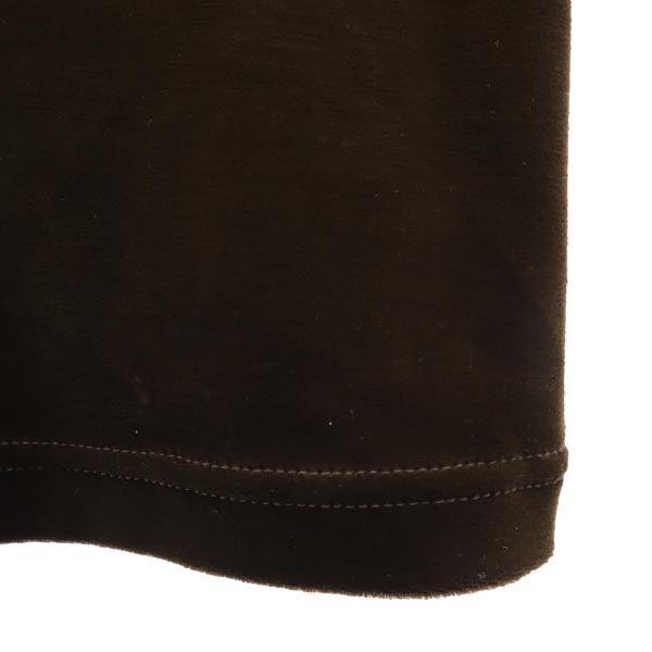 FOXEY RABBITS Made In Japan Short Sleeve Velor-like One Piece 40 Brown Women Used