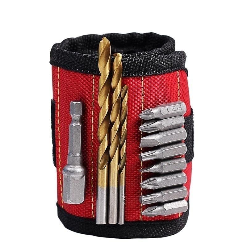 Magnetic Wristband Featuring Super Strong Magnets Holds Screws Nails Drill Bit. Unique Wrist Support Design Cool Handy Gadget Gifts