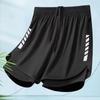Stripe Swimming Trunks Shorts Anti Glare Mid Waist Men Sports Training Shorts Elastic Quick-drying Men's Jogging Shorts Running