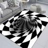 3D Optical Illusion Vortex Carpet - Bedroom & Living Room Floor Mat