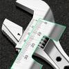 8/10/12Inch Adjustable Wrench Wide Jaw Opening Precise Jaw Design Grips Tight-Even in Tight Spaces
