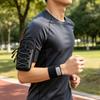 Double Zipper Sports Arm Bag Reflective Cord Trim Wrist Pouch Wear-Resistant Phone Armband  Fitness