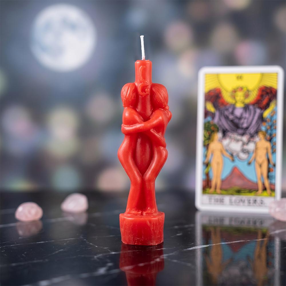 1PCS Ritual Candle Esoteric Spiritual Candles Couple Lover Spell Candles Red Color Male Female for Religious красный