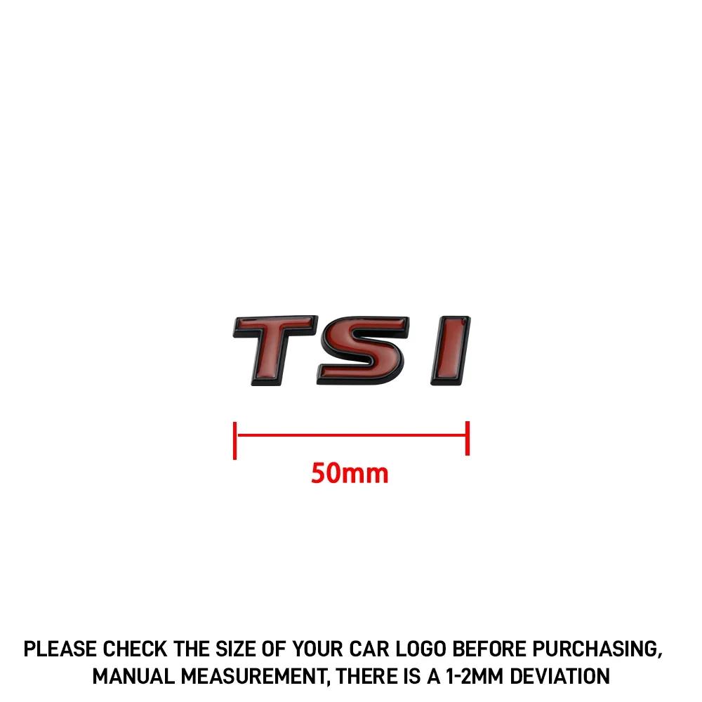 1ks TSI Písmenný Znak ABS 3D Zadní Samolepka na Kufr Auta pro Volkswagen TIGUAN TSI Golf 7 5 8 6 Passat B6 Rline Auto Styling Samolepka
