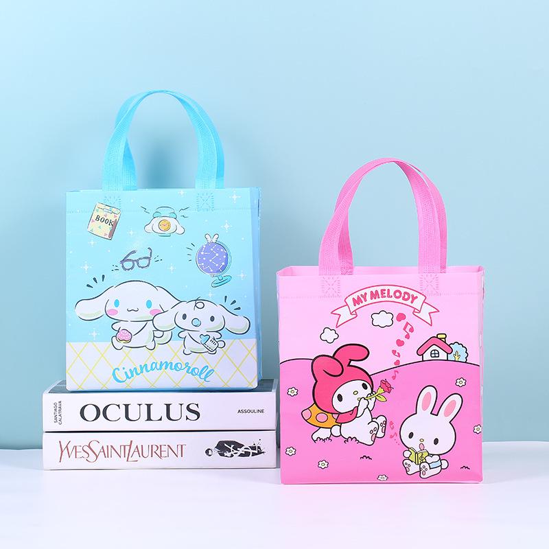 Cross-Border Explosion Sanrio Cartoon Student Tote Bag, Creative Non-Woven Shopping Bag