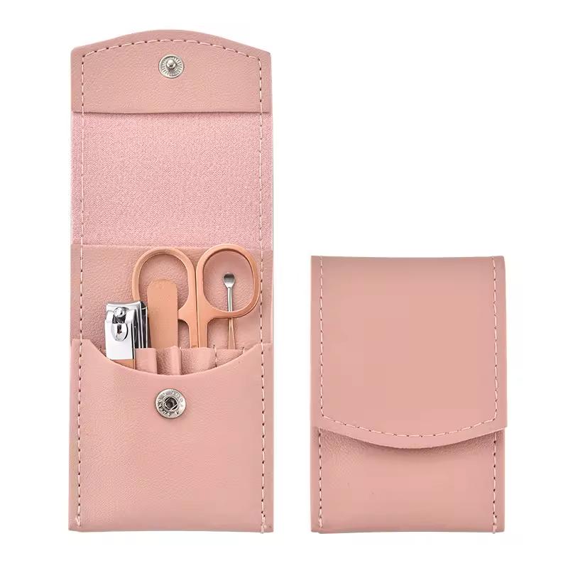 Luxurious Stainless Steel Infant Manicure & Pedicure Set Nail Clippers Cleaner Cutter Nail File Kit