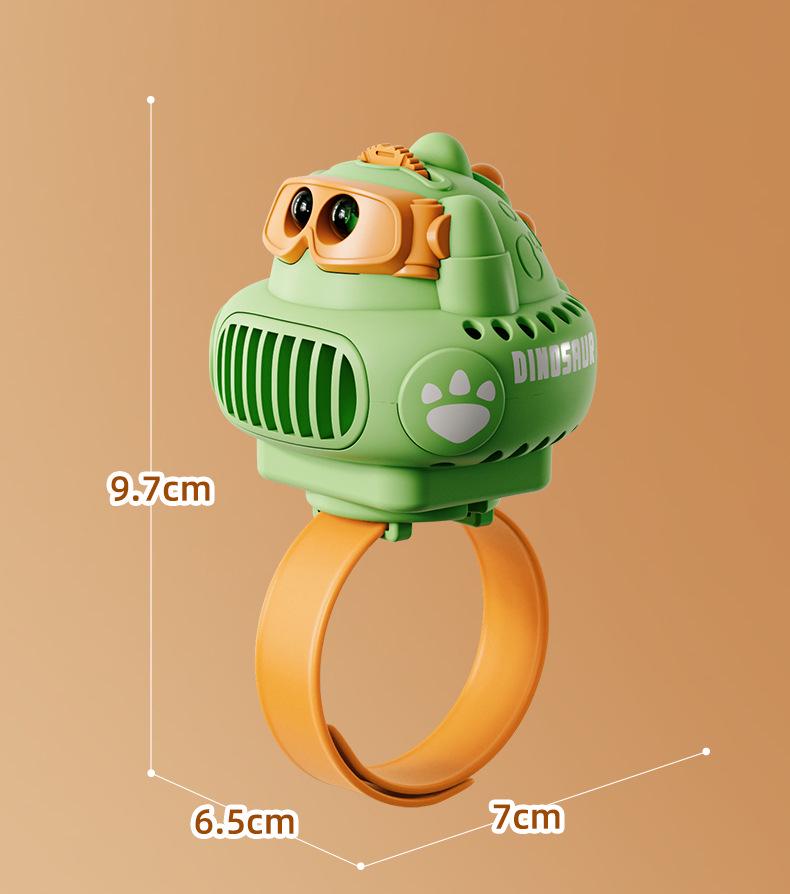 Children's Cartoon Dinosaur Projection Watch Fan