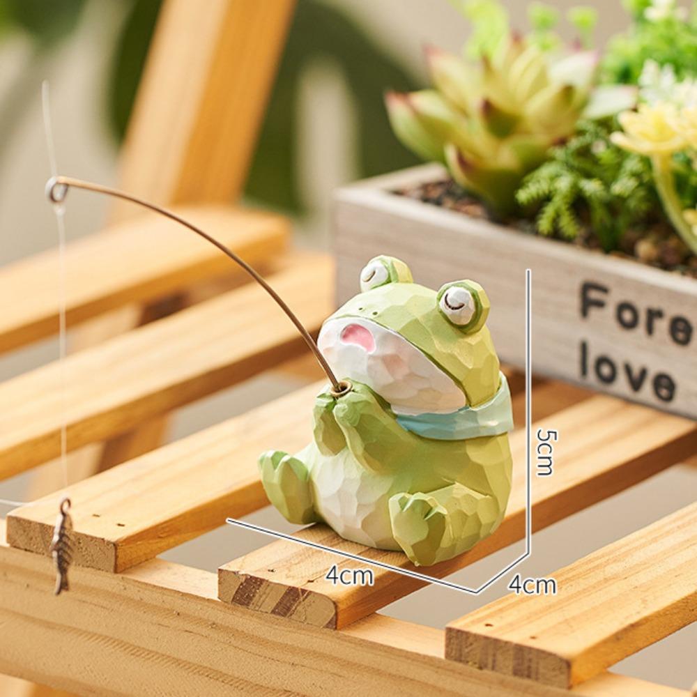 

Statue Screen Animal Model Resin Computer Monitor Decorations Kids Birthday Gift Frog