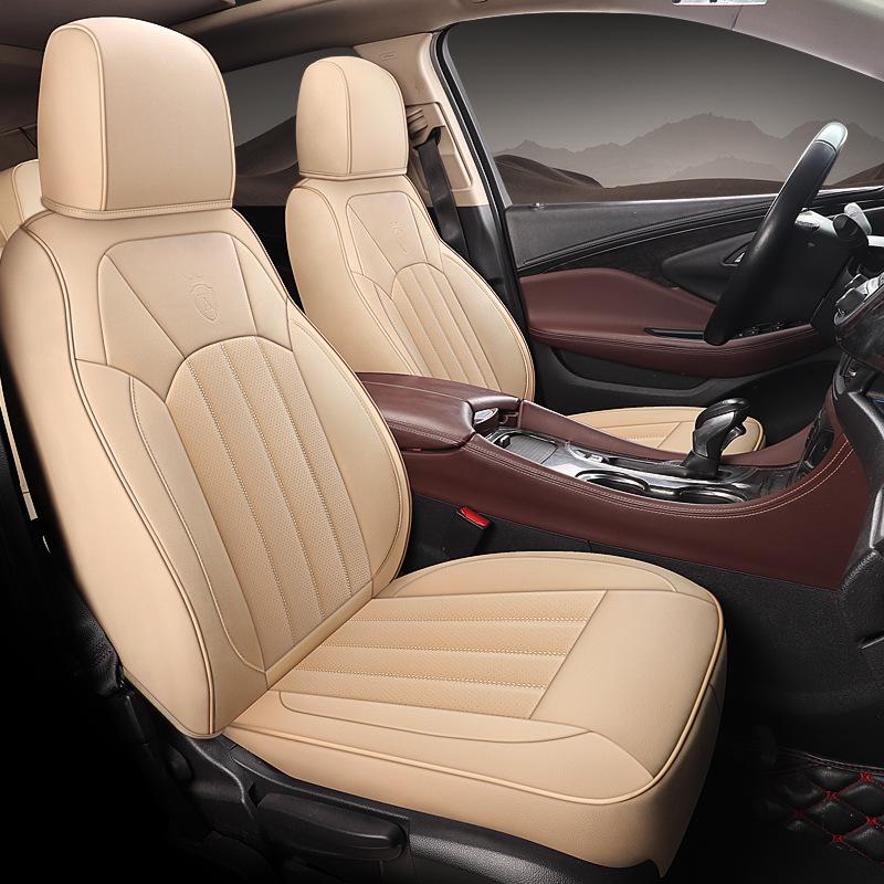 Strapazierfähiges Ganzjahres-Ledersitzkissen für Buick Verano - 5-Sitzer, Vollumfassendes Design