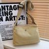 Wide Strap Nylon Square Bag Japanese Style Casual Sport Pouch Large Capacity Shoulder Bag  Men