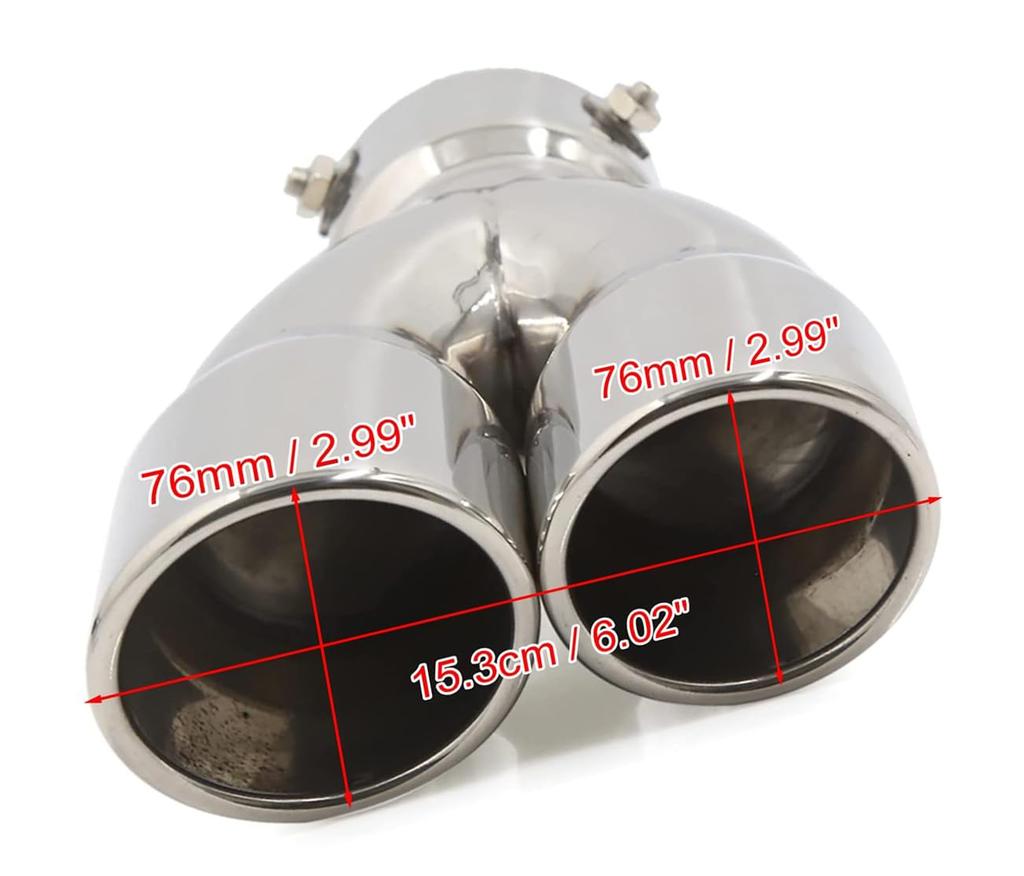 Emsoulnioi Exhaust Pipe, Exhaust Pipe, Exhaust Pipe, Silencer, Slip-on Muffler, Motorcycle, Automobile, 2 Model,