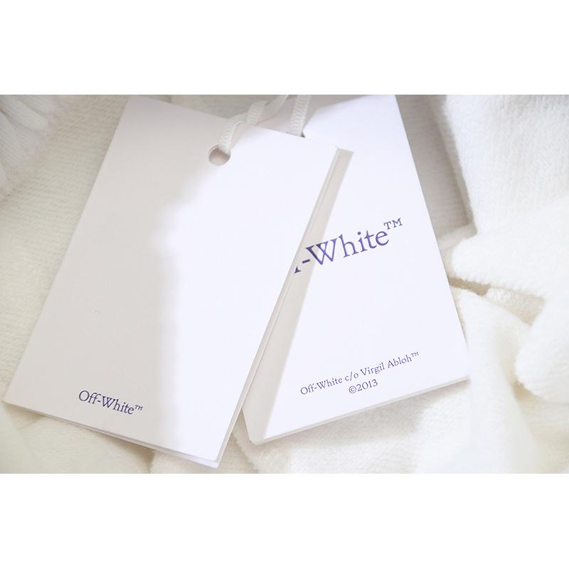 1019 Off-White 2025 Spring/Summer New OW Tape Slant Stripe Pattern Printed Men's and Women's Casual Loose Shorts