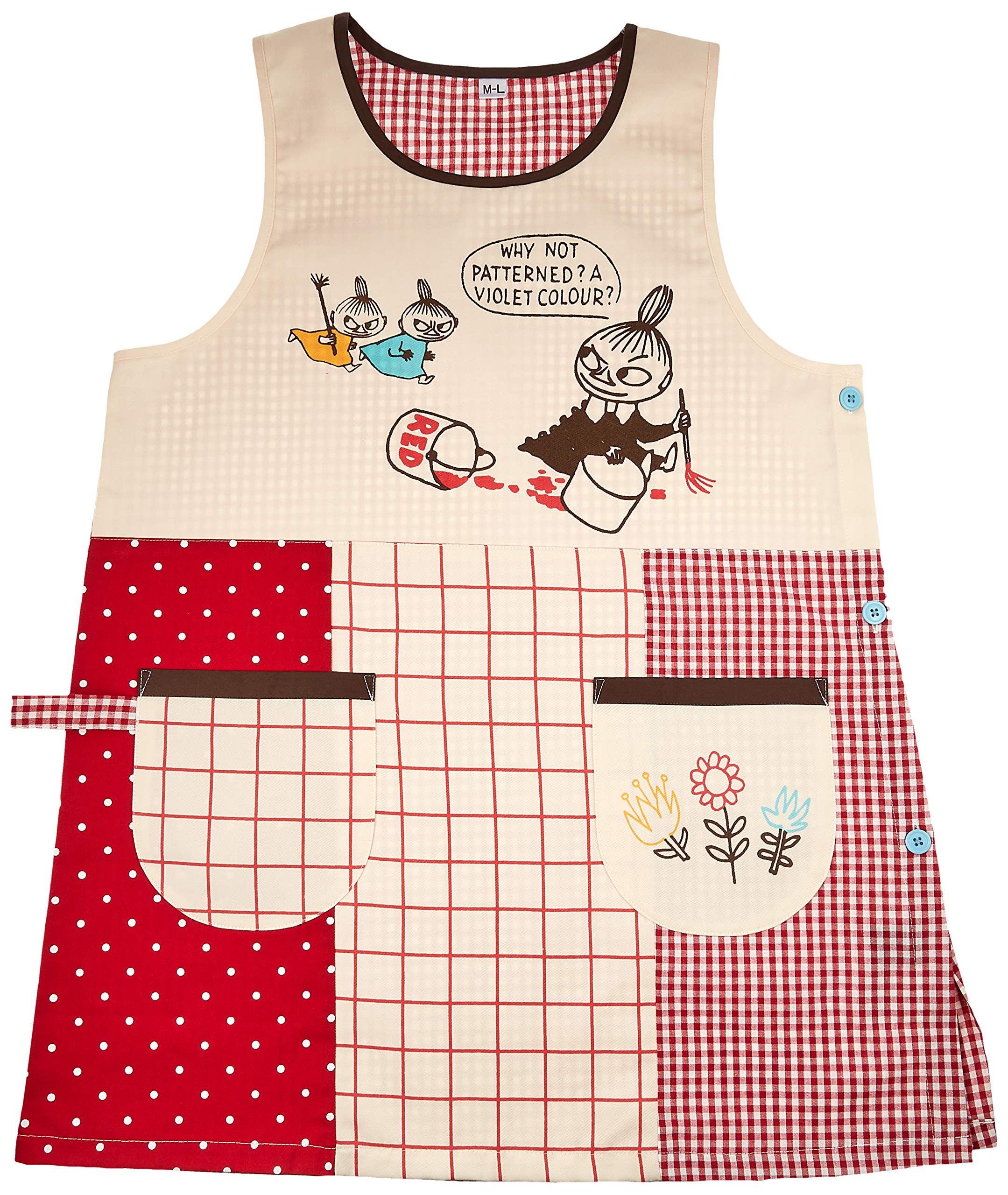 

Moomin Apron Little My Patchwork Red [ST-IM0016]
