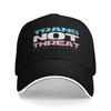 Transgender Pride LGBTQ Baseball Caps Casual Trans not Threat Sandwich Hats Unisex Polyester Caps Hat Outdoor
