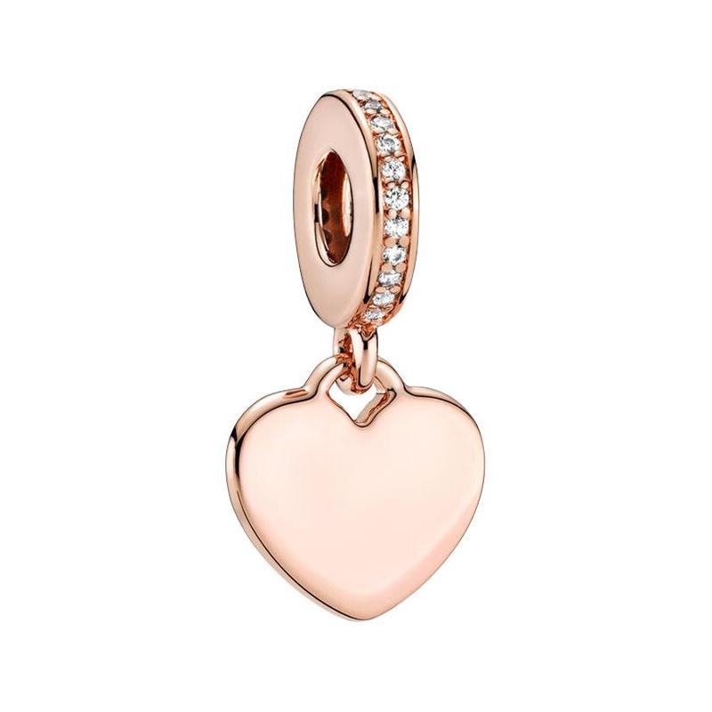 Pandora Original design copper-silver alloy pendant for men and women, couple model, gold 788761C01-5 серебряный