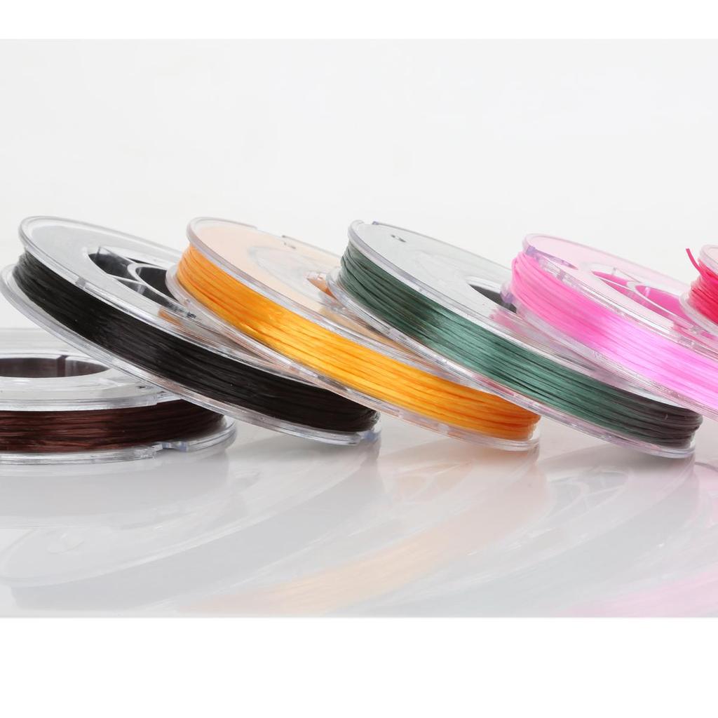 Fil Élastique 40 Mètres Cristal Transparent Cordon de Perles Fil Fil Fabrication Bracelet DIY