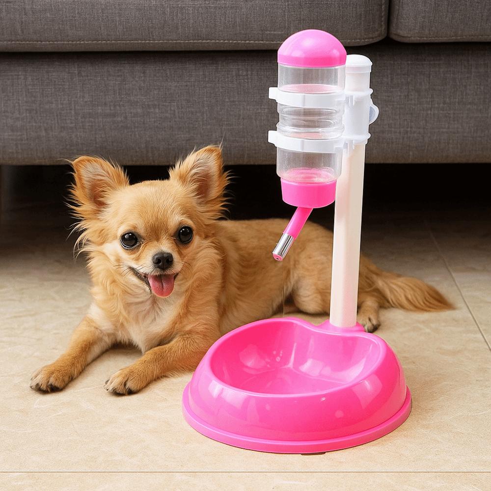 Hanging Kettle Pet Water Dispenser Adjustable Pet Drinking Bottle with Stand  Hamster Feeder