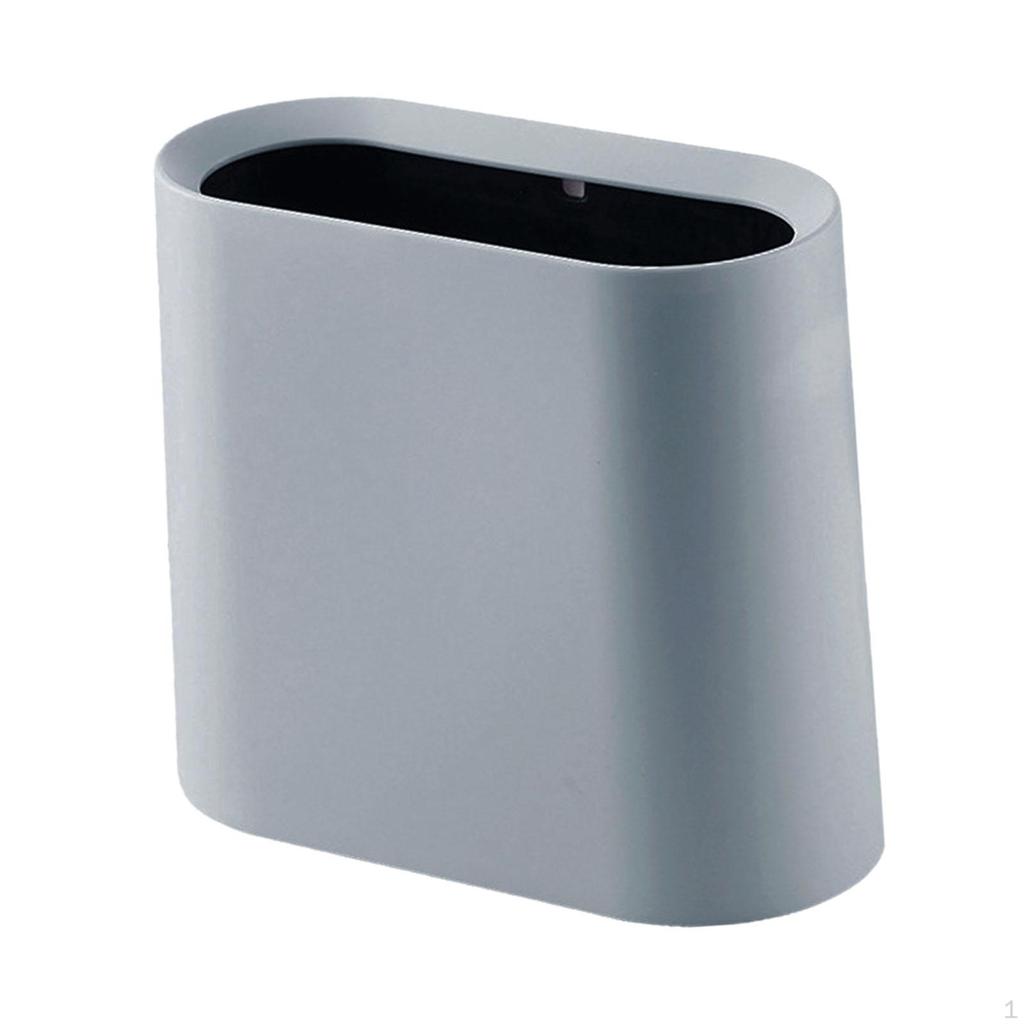 Slim Trash Can Dustbin Garbage Multipurpose Easy to Clean Wastebasket Narrow Small Bin