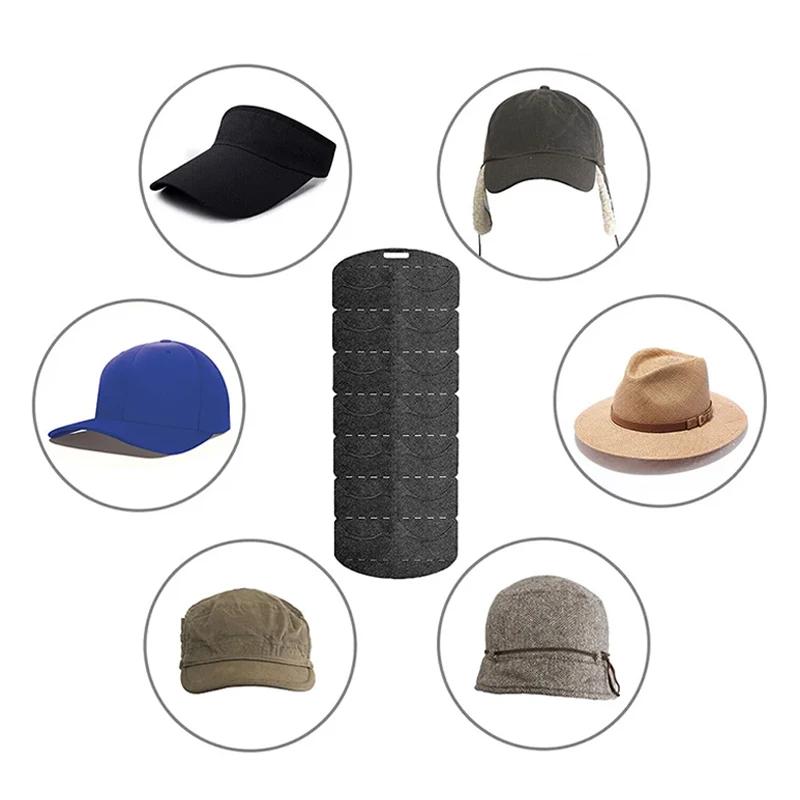 Závěsné organizéry na klobouky do šatny v ložnici Úspora místa Nástěnná dvířka Zadní plstěný úložný stojan na baseballovou čepici Držáky na odkládání plsti