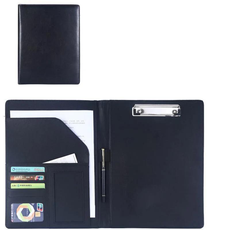 1Pc  A4 PU Leather Business Organizer Case Vintage Binder  Manager Document Pads Office File Folder