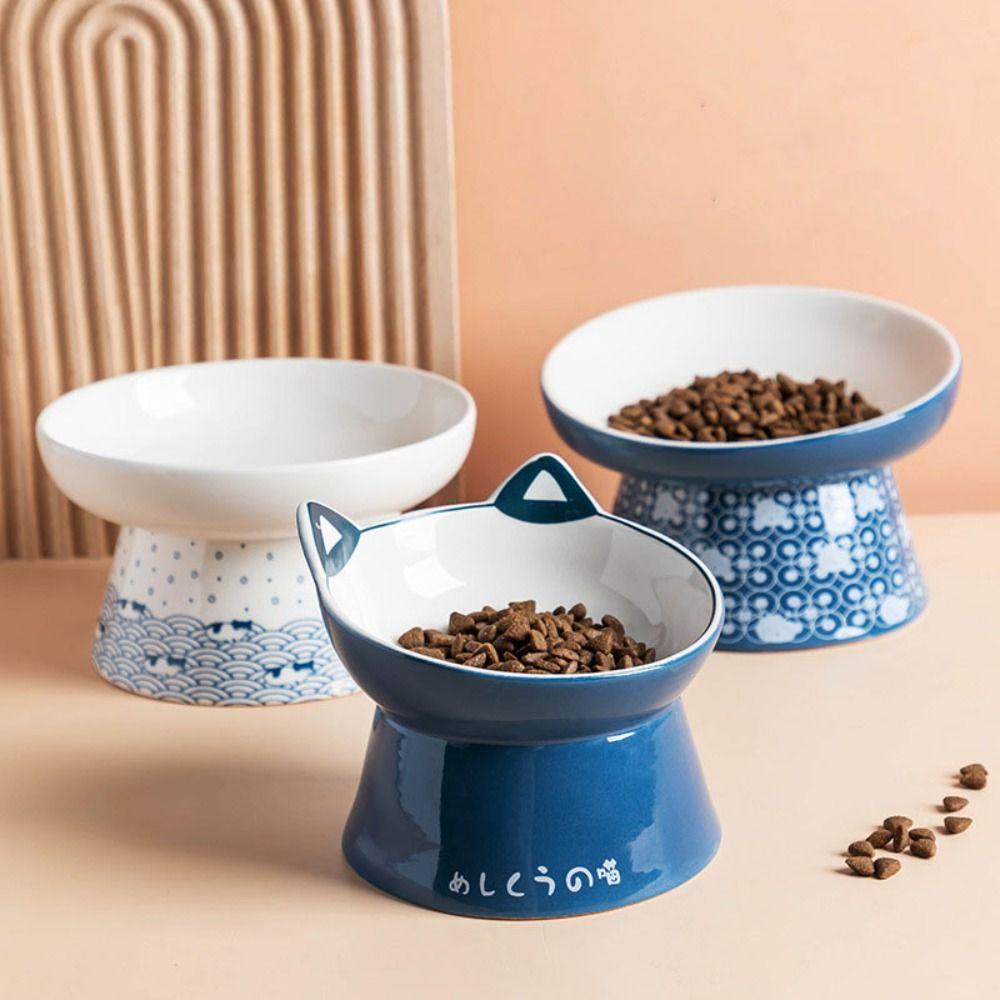 Tilted Elevated Anti Vomiting Pet Feeder Bowl Pet Supplies Cat Food Bowl Water Feeder Container