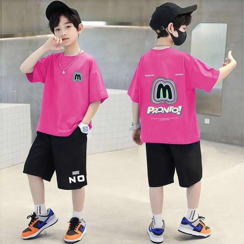 Summer Children's Clothing Sports Short Sleeved Loose New Set