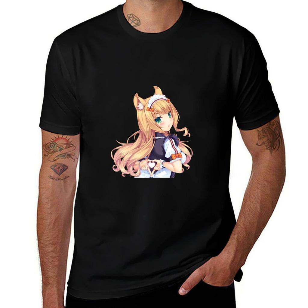Nekopara - Cute Girl - T-Shirt t shirt for man man t shirt luxury mens graphic t shirts T-Shirt