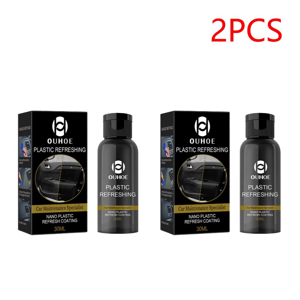 5pcs OUHOE Cars Plastic Refreshing Coating Kit 30/50ML Waterproof Automotive Plastic Parts Refurbish Plastic Restorer Agent