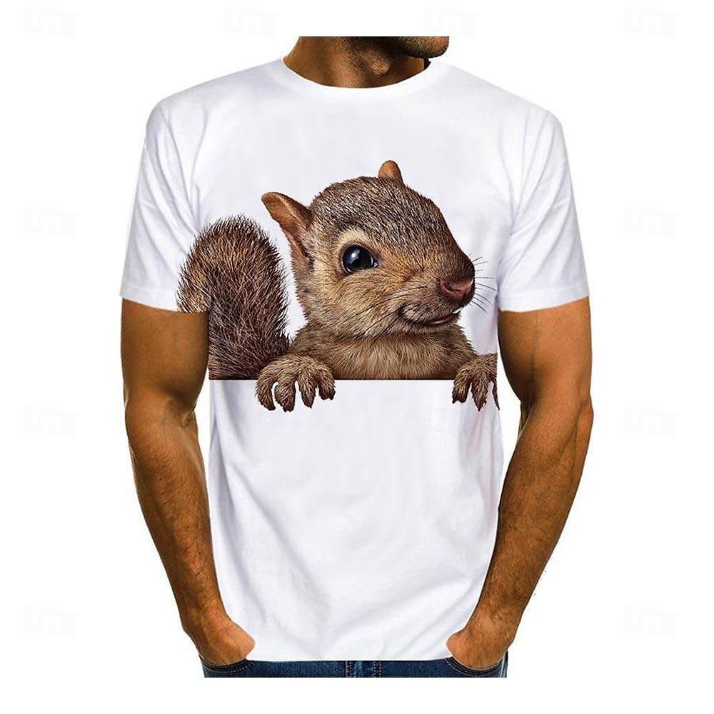 

Футболка с 3D-графикой животных для пар, мужская, женская, для взрослых, на Хэллоуин, карнавал, маскарад, 3D-принт, уличный, повседневный XL