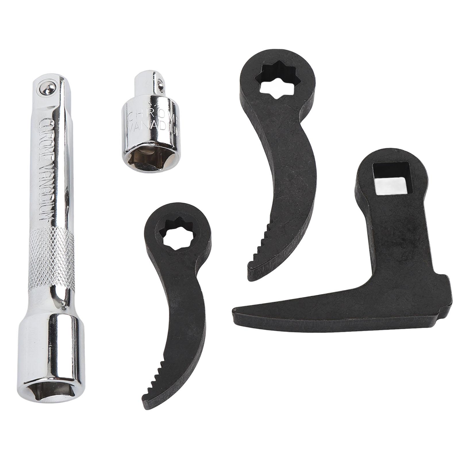 

Crowbar Adapter Heads 1 2 and 3 8 Star with Sawtooth 1 2 Square L Type Pry Bar Adaptor Head Half Shaft Removal Tools