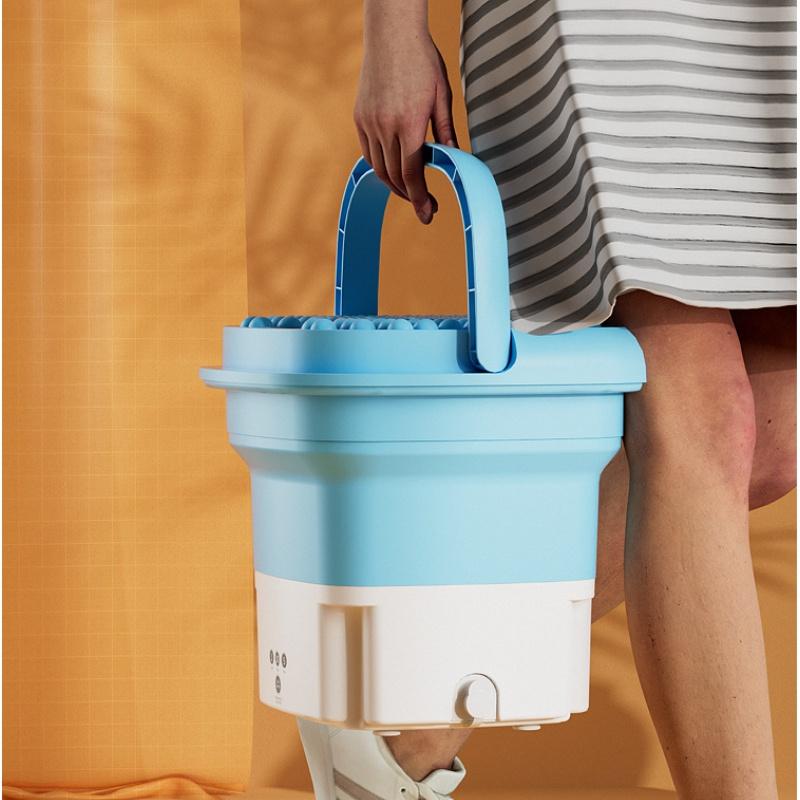 Ultrasonic Folding Washing Machine Underwear Socks Sterilization and Disinfection Mini Washer Home Travel