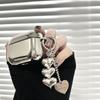 Y2K Silver Heart Pendant Keychain Pendant Cute Bag Charm Alloy Material Bag Jewelry Backpack Charm for Phone Bag Camera