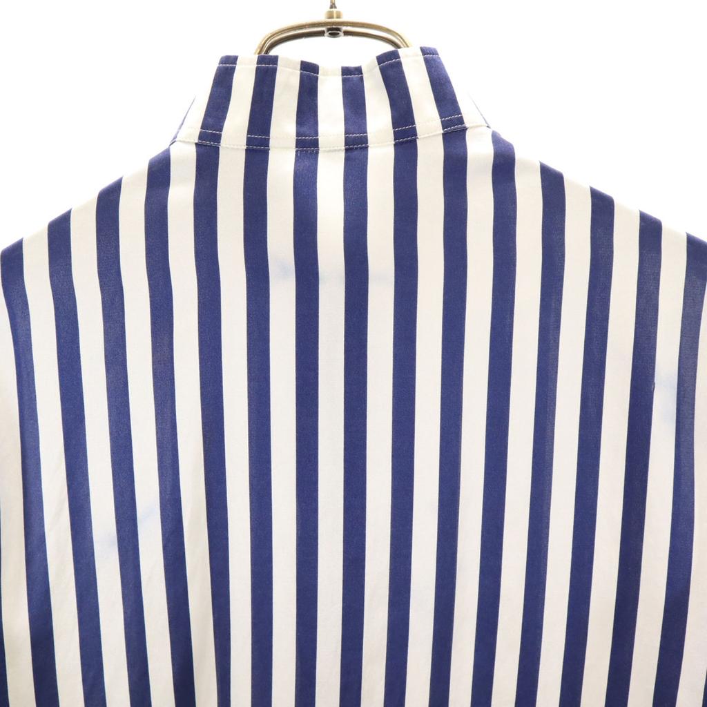 BURBERRY Made in Italy Silk Blend Striped Pattern Long sleeve shirt Women Used