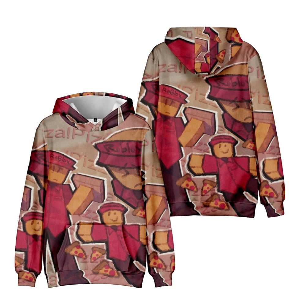 

20 цветов Модные толстовки с мультяшным принтом Губби Осень Длинный рукав Унисекс Пуловеры Уличная одежда Забавная одежда XXS коричневый