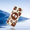 For iPhone 16e Case Funny Big Eyes Doll Pattern Printing Straight Edge TPU Phone Back Cover