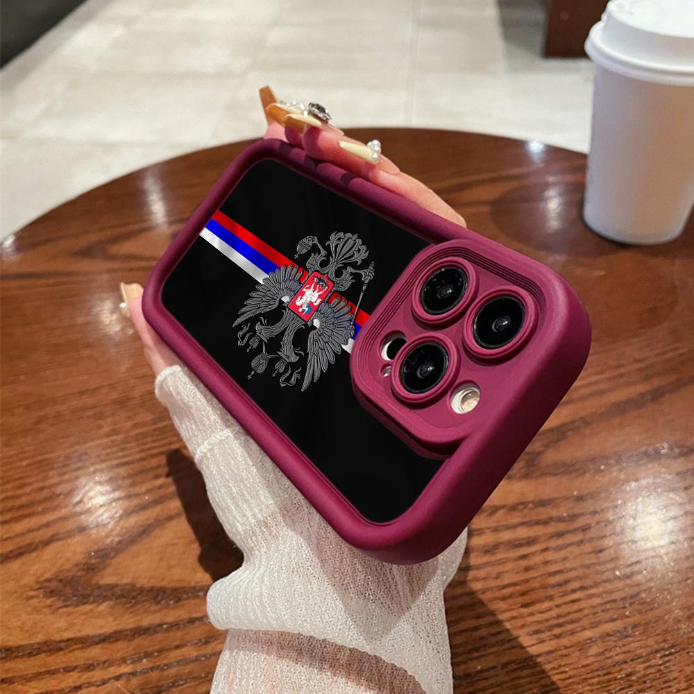 

LZ15 Герб России дизайн силиконовый чехол для телефона Samsung A15 A35 S24 S23 Ultra S22 S21 Plus S20 FE A05 A54 A55 A53 A14 M15 противоударный задний чехол Samsung M23 5G