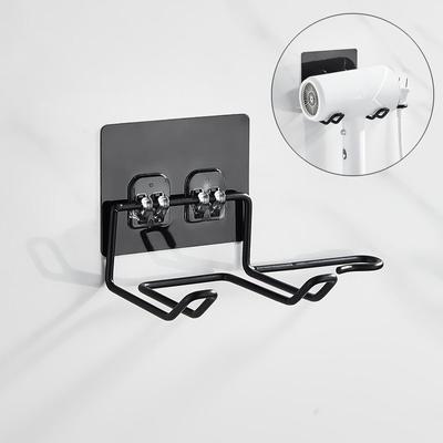 Hair Dryer Rack Stainless Steel Rack  Rack Wall Mounted Hair Straightener Dryer Holders Bathroom Organizer Storage Rack