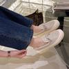 Fashion Korean Shoes Round Toe Casual Female Sneakers Dress Flats Women Loafers With Fur 2025 New Summer Slip-on Fashion Leisure