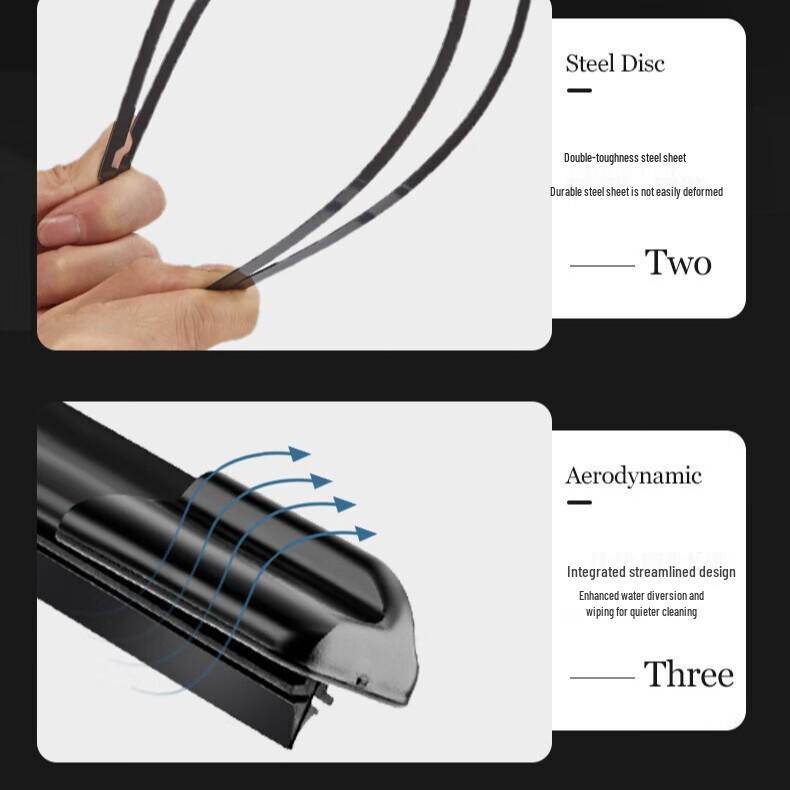 Frameless Front & Rear Wiper Blades for Changan Oshan X5